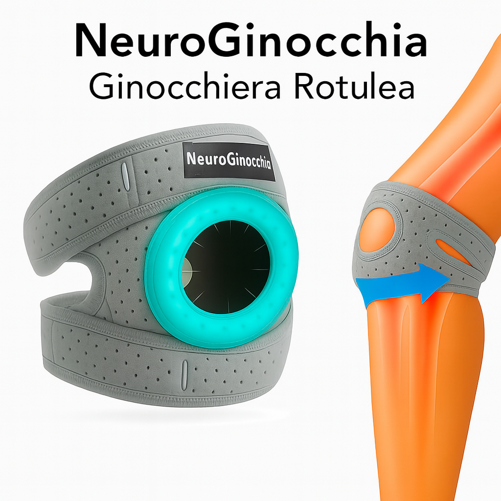 Ginocchiera Rotulea NeuroGinocchia — Riallinea l’Articolazione del Ginocchio Durante i Tuoi Movimenti