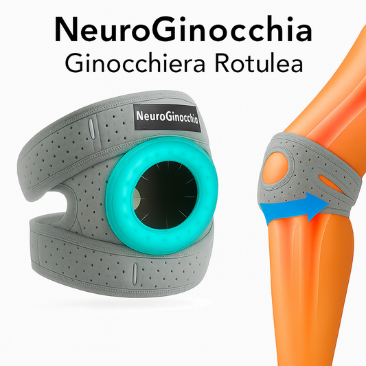 Ginocchiera Rotulea NeuroGinocchia — Riallinea l’Articolazione del Ginocchio Durante i Tuoi Movimenti