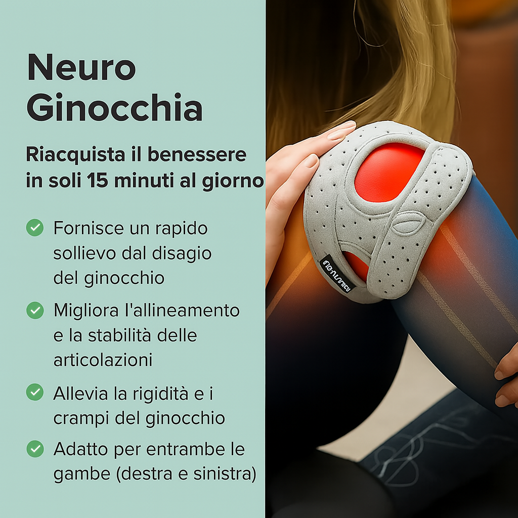 Ginocchiera Rotulea NeuroGinocchia — Riallinea l’Articolazione del Ginocchio Durante i Tuoi Movimenti